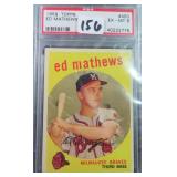 1959 Topps #450 Eddie Mathews PSA 6