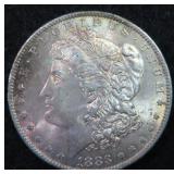 1883-O Silver Morgan Dollar, nicely toned