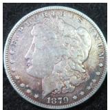1879 Silver Morgan Dollar, nicely toned