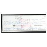 Sam Snead Signed Check from 1985 NOTE: