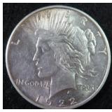 1922 Silver Peace Dollar