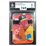 1987 Donruss #46 Mark McGwire (RC) Beckett 8