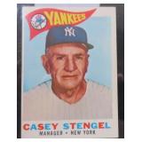 CASEY STENGEL 1960 Topps Baseball #227 HOF