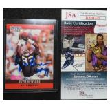 Ozzie Newsome Signed Football Card w/ James Spence