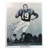 Johnny Unitas Signed 8'x10' with James Spence COA