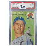 1954 Topps Baseball Vern Law PSA 4