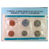 1969 UNC Mint Coins, Unopened
