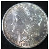 1901-O Silver Morgan Dollar, Lightly Toned