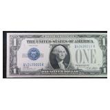 1928A $1 Silver Certificate, Funny Back, Very Nice