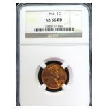 $80 NGC Guide:1946 One Cent NGC MS66RD