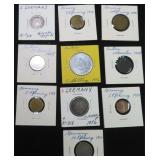 TEN (10) Germany and Austria Old Coins incl.