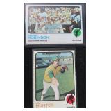TWO (2) 1973 Topps Cards: Frank Robinson & Catfish