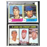1966 and 1973 Stike Out Leader Cards incl. Nolan