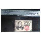 Fr. 1266 10c Fifth Issue Fractional, CGA 67 STAR