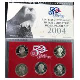 2004 Silver Proof U.S. State Quarter Set, $27.90