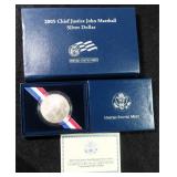 2005 Marshal Silver Dollar in U.S. Mint Packing