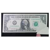 1988 A ERROR $1 FRN (Folded Corner)