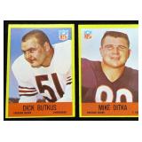 TWO (2) 1967 Chicago Bears Stars Football Cards