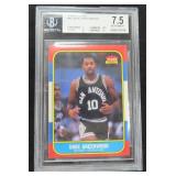 1986-87 Fleer David Greenwood Spurs, Beckett 7.5