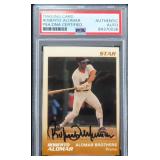Roberto Alomar Signed Baseball Card with PSA