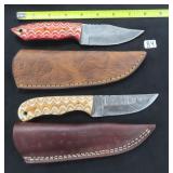 TWO (2) Knives, Damascus Blade Included