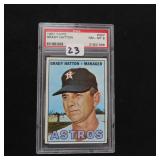 1967 Topps Grady Hatton #347 PSA 8