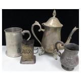 Old Metal Ware incl. Pewter, Silver Plate and ?