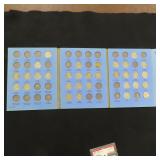 Partial Jefferson Nickel Album, date range 1939-58