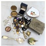 Rosaries, Shell Art, Compass, Old Watches....