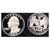 Forty (40) 1985-S PROOF Quarters, Beauties
