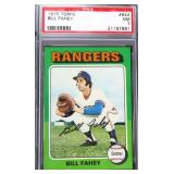 1975 Topps Bill Fahey PSA 7 Rangers
