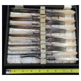 Outstanding Old Boxed Fork and Knife Set