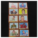 TEN (10) 1966 Topps Football Cards incl. Stars