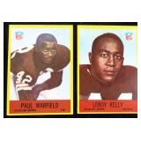 Two (2) 1967 Cleveland Browns Football Stars