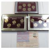 Three (3) State Quarter Sets and U.S. Territories