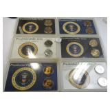 SIX (6) Presidential $ Displays incl. Gold