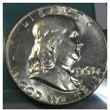 Silver Franklin Half Dollar, $11.77 Melt 3-7-25