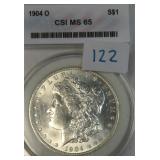 1904-O Silver Morgan Dollar MS65