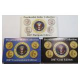 Three (2) 2007 Presidential Dollar Displays incl.