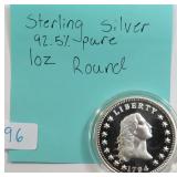 One Troy Ounce Sterling Silver Round