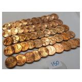 UNC Lincoln Cents, mixed dates as shown