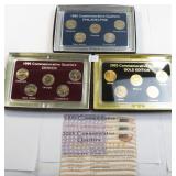Three (3) State Quarter Sets, ONE is Gold Plated