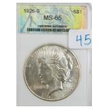 1926-S Silver Peace Dollar