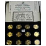 Twelve (12) Gold Plated DC and U.S. Territory