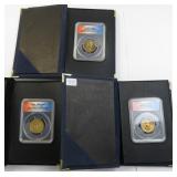 Three (3) ANACS Graded Presidential Dollars