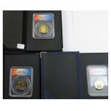 Three (3) ICG/ANACS Graded Presidential Dollars
