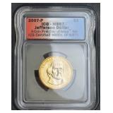 2007-P Jefferson Dollar MS67
