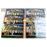 SIX (6) Presidential $ Displays incl. Gold