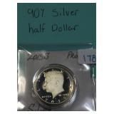 Silver Kennedy Half Dollar, $11.77 Melt 3-7-25