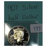 Silver Kennedy Half Dollar, $11.77 Melt 3-7-25